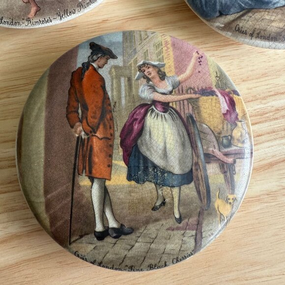 Set Of 3 Davenport Cries Of London Victorian Pottery Wall Plaques Vintage - Picture 2 of 7